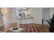 Open living space showcasing the kitchen with granite countertops at 111 Ferncroft Ct, Cary, NC 27519