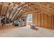 Spacious attic featuring unfinished walls and flooring, perfect for storage at 1161 Tulip Poplar Rd, Fuquay Varina, NC 27526