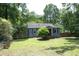 Cozy home with a spacious backyard featuring a privacy fence and mature trees, perfect for outdoor enjoyment at 120 Pine St, Carrboro, NC 27510