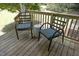 Comfortable porch seating for relaxing and enjoying the serene outdoor ambiance at 120 Pine St, Carrboro, NC 27510