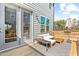 Relaxing deck area with outdoor seating, perfect for enjoying the beautiful views at 1203 Corkery Ridge Ct, Cary, NC 27519