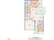 Floor plan of single story house with garage, three bedrooms, and multiple baths at 1217 Linkwood Way, Fuquay Varina, NC 27526