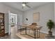 Office space showcasing open entryway and a ceiling fan at 1217 Linkwood Way, Fuquay Varina, NC 27526