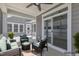 Exterior view of porch including outdoor seating at 1217 Linkwood Way, Fuquay Varina, NC 27526