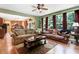 Spacious living room seamlessly connected to the kitchen area, ideal for modern living at 1304 Double Oak Ln, Willow Springs, NC 27592