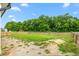 Spacious backyard with a new wooden fence and green grass, creating a perfect space for outdoor activities at 1711 Memory Ln, Burlington, NC 27217