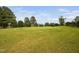 A scenic green on the golf course with lush green grass and mature shade trees at 2040 Persimmon Ridge Dr, Raleigh, NC 27604