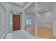 Spacious foyer with tile and wood flooring leading to the living areas at 2312 Shallowford Ln, Chapel Hill, NC 27517