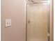 Bathroom showcasing a modern glass door shower at 301 Monterey Ct, Benson, NC 27504