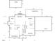 Detailed floor plan of the main level, showing room names and dimensions at 301 Monterey Ct, Benson, NC 27504