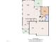Main level floor plan with living room, dining room, kitchen, bedroom, and garage at 325 Buckhorn Branch Park, Clayton, NC 27520