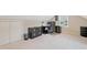 Bedroom featuring a black desk with built-in drawers and filing cabinets under a large window at 327 Commons Walk Cir, Cary, NC 27519