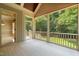 Spacious screened porch with access to a lush backyard at 3728 Westbury Lake Dr, Raleigh, NC 27603