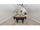Finished game room including a pool table at 374 Heart Pine Dr, Wendell, NC 27591