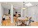 A comfortable dining area between the kitchen and living room at 3806 Lochnora Pkwy, Durham, NC 27705