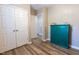 Bedroom with good closet space and a glimpse into another room, showcasing open layout at 522 E Club Blvd, Durham, NC 27704