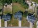 Aerial shot showcasing a home's location with a spacious backyard in a residential area at 550 Spring Flowers Dr, Cameron, NC 28326