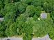 Lush green canopy surrounding a home, offering privacy and a serene natural setting at 608 Misty Isle Pl, Raleigh, NC 27615