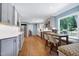 Spacious eat-in kitchen features stainless steel appliances and ample cabinetry at 608 Misty Isle Pl, Raleigh, NC 27615