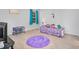 Bedroom featuring carpet, a window with curtains, and colorful decor at 98 Panmure, Rocky Mount, NC 27804