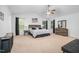 Main bedroom with ceiling fan, large windows and natural light at 98 Panmure, Rocky Mount, NC 27804
