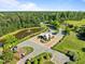 Community entrance with gazebo, pond, fountain, lush landscaping and beautiful hardscapes at 98 Stone Bridge Xing # 98, Chapel Hill, NC 27517