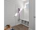 Functional mudroom with built-in storage and easy access to the garage and main living area at 98 Stone Bridge Xing # 98, Chapel Hill, NC 27517