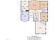 Detailed floorplan showcasing the layout and dimensions of the home's upper level at 104 Bellagio Dr, Apex, NC 27539