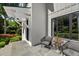 Inviting front porch with stylish seating and charming landscaping at 109 Greenock Ct, Cary, NC 27511
