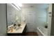 This bathroom has a dual sink vanity, and a separate bathtub at 126 Willow Weald Ct, Fuquay Varina, NC 27526