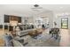 Spacious living room with modern design, hardwood floors and plenty of natural light at 1409 Montvale Ridge Dr, Cary, NC 27519