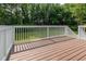 Spacious back deck overlooks yard, perfect for relaxing and enjoying the outdoors at 1605 Bobwhite Ln, Rocky Mount, NC 27804