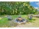 Charming backyard fire pit area with Adirondack chairs, perfect for outdoor gatherings and enjoying cozy evenings at 206 W Stoneybrook Ct, Benson, NC 27504