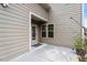 Backyard patio with space for potted plants at 2122 Aventon Ln, Morrisville, NC 27560