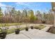 Backyard patio with space for potted plants at 2122 Aventon Ln, Morrisville, NC 27560