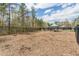 Well-maintained dog park features wood mulch and picnic tables under shaded shelters within a fenced area at 2122 Aventon Ln, Morrisville, NC 27560