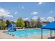 Community pool offers residents a refreshing place to cool off, swim laps, and socialize at 2122 Aventon Ln, Morrisville, NC 27560