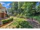 Landscaped backyard featuring manicured lawn and patio area is perfect for outdoor entertaining at 2204 Basil Drive, Raleigh, NC 27612
