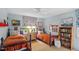 Charming bedroom with twin beds, soft blue walls, and nautical-themed decor for a cozy, inviting space at 3308 Cobblestone Court Ct, Raleigh, NC 27607