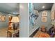 Functional mudroom with built-in bench, storage, and charming decor, perfect for organization at 3308 Cobblestone Court Ct, Raleigh, NC 27607