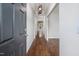 Elegant foyer with hardwood floors and stylish lighting, showcasing the home's interior at 337 Botan Way, Hillsborough, NC 27278