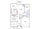 Open-concept floor plan featuring a kitchen, dining area, Gathering room, guest bedroom, and office at 40 Bold Dr, Youngsville, NC 27596