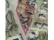 Aerial shot showing property lines of land with houses and roads, bordering bodies of water at 429 5Th & Brogden Rd, Smithfield, NC 27577