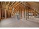Spacious unfinished attic ready for customization with exposed wood framing at 4913 Great Meadows Ct, Raleigh, NC 27609