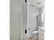 Small bathroom featuring a white vanity, toilet and mirror at 512 Wyndham Dr, Fuquay Varina, NC 27526