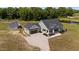 Aerial view of a home showcasing its mature landscaping and spacious surroundings at 540 Pine Ridge Rd, Zebulon, NC 27597