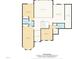 Detailed second floor plan of a home including three bedrooms, three baths, and a large Gathering room at 7552 Hasentree Club Dr, Wake Forest, NC 27587