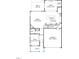 Detailed first-floor plan showcasing a spacious kitchen and open-concept living area at Lot 53 Magnolia Acres Ln, Fuquay Varina, NC 27526