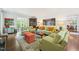 Spacious living room featuring hardwood floors, fireplace, and elegant furnishings at 1004 E Willowbrook Dr, Burlington, NC 27215