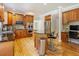 Well-equipped kitchen features stainless steel appliances and granite counters with a workstation at 1005 Hidden River Ct, Raleigh, NC 27614